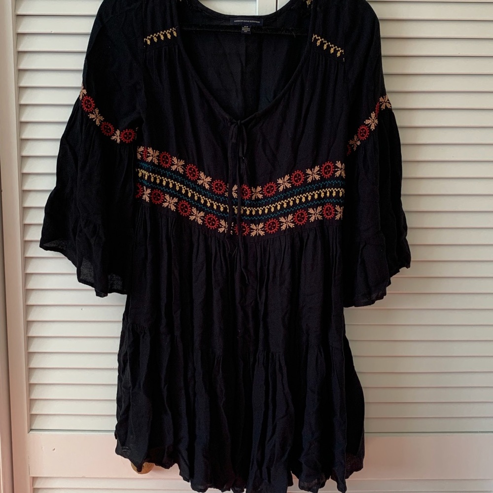 American Eagle Boho dress with Bell Sleeves